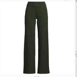 Lands End Women’s starfish Wide Leg Pants in Black size Small 6-8